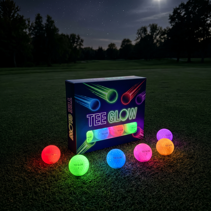 TeeGlow™ LED Golf Balls - 6 Pack